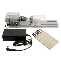 Small Wood Lathe, Lathe DIY, Transparent Woodturning Tool, DC 24V 96W